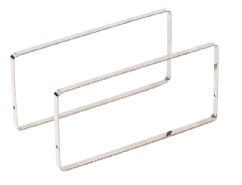 Buffet-Präsentation "OAK" Bügel 25x12cm Edelstahl 2er Pack (1)