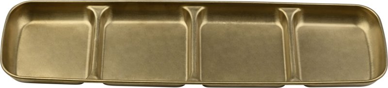 "Yoko" Schale 4 Felder, gold (1)