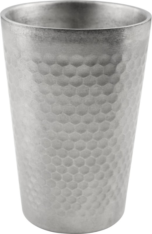 Edelstahlserie "Yoko" Becher mit Hammerschlag-Muster 0,35L (1)
