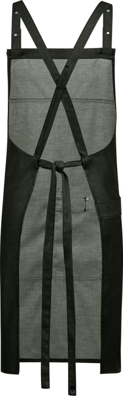 Latzschürze Denim-Optik grün (2)