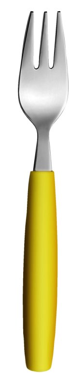 Besteckserie "Colour" gelb Kuchengabel (1)