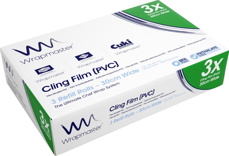 Frischhaltefolie PVC für Wrapmaster Frischhaltefolie PVC für Wrapmaster, 30cm breit (2)