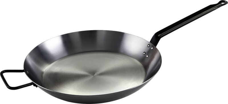 Eisenpfanne, schwer, flach Ø 36cm (1)