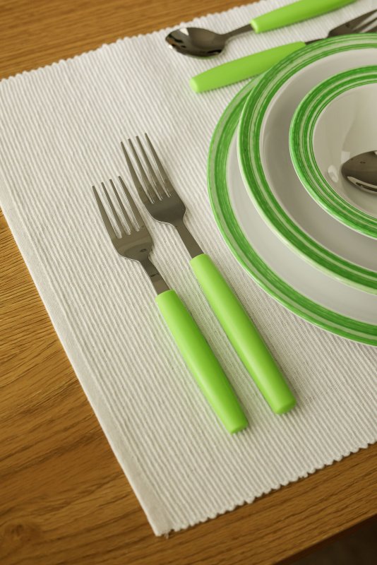 Besteckserie "Colour" grün Kaffeelöffel (3)