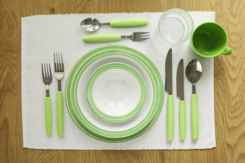 Besteckserie "Colour" grün Kaffeelöffel (2)