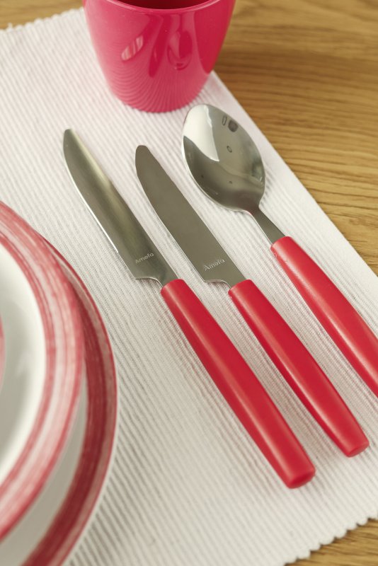 Besteckserie "Colour" cherry-rot Kaffeelöffel (4)