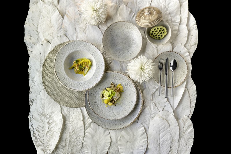 Steinzeugserie "Lunora" Teller flach Ø21cm (2)