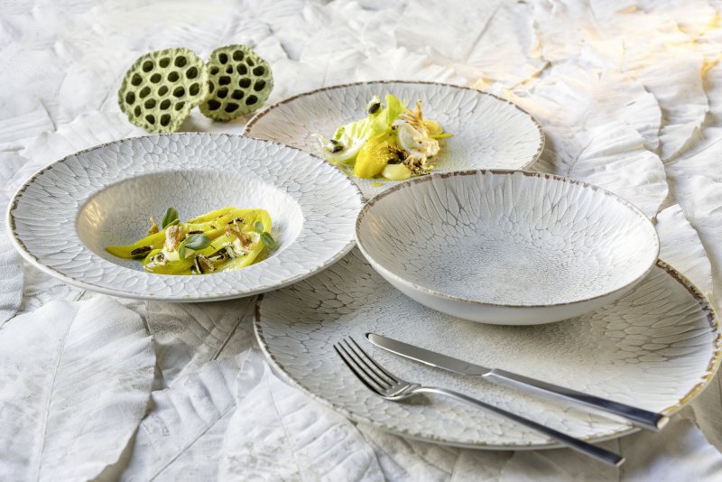 Steinzeugserie "Lunora" Teller flach Ø21cm (4)