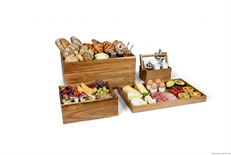 Buffetsystem "Nord"  Holzkasten 1/1 GN 4,5cm hoch (4)