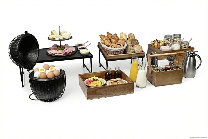 Buffetsystem "Nord"  Holzkasten 1/1 GN 4,5cm hoch (6)